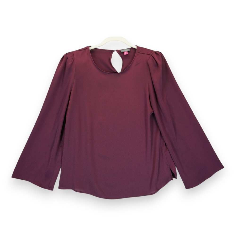 Vince Camuto 3/4 Sleeve‎ Flutter Cuff Blouse Shirt Size Medium Bungury